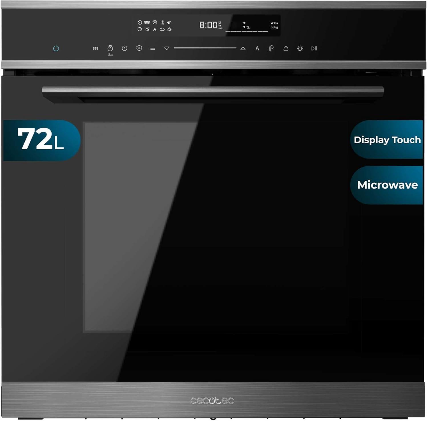 image:imageCecotec Four microondes encastrable 60x50cm Bolero Hexa MWO703800 Line 2300W max 34L fonction microondes convection grill dconglation menu automatique cuisson rapide lectroniqueNoir