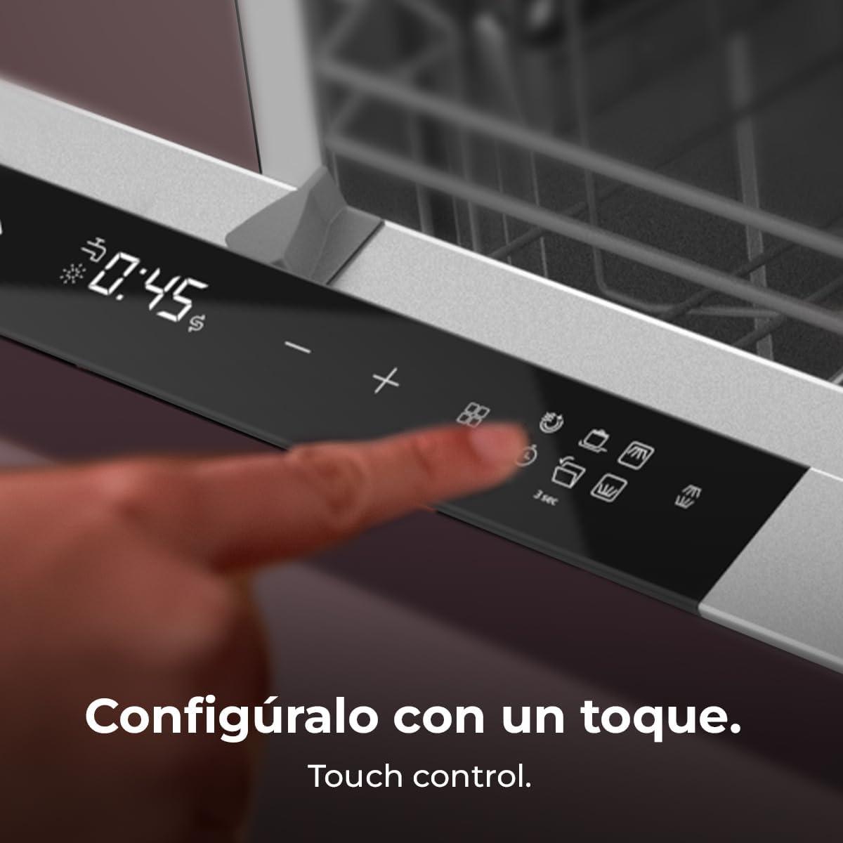 image:imageCecotec LaveVaisselle Intgr 60 cm Bolero Aguazero 6500 FullBI 15 Couverts Troisime Bac Faible Consommation dnergie 6 Programmes avec Dual Zone Wash O2 Dry Motor Inverter Plus14 Couverts 60 cm