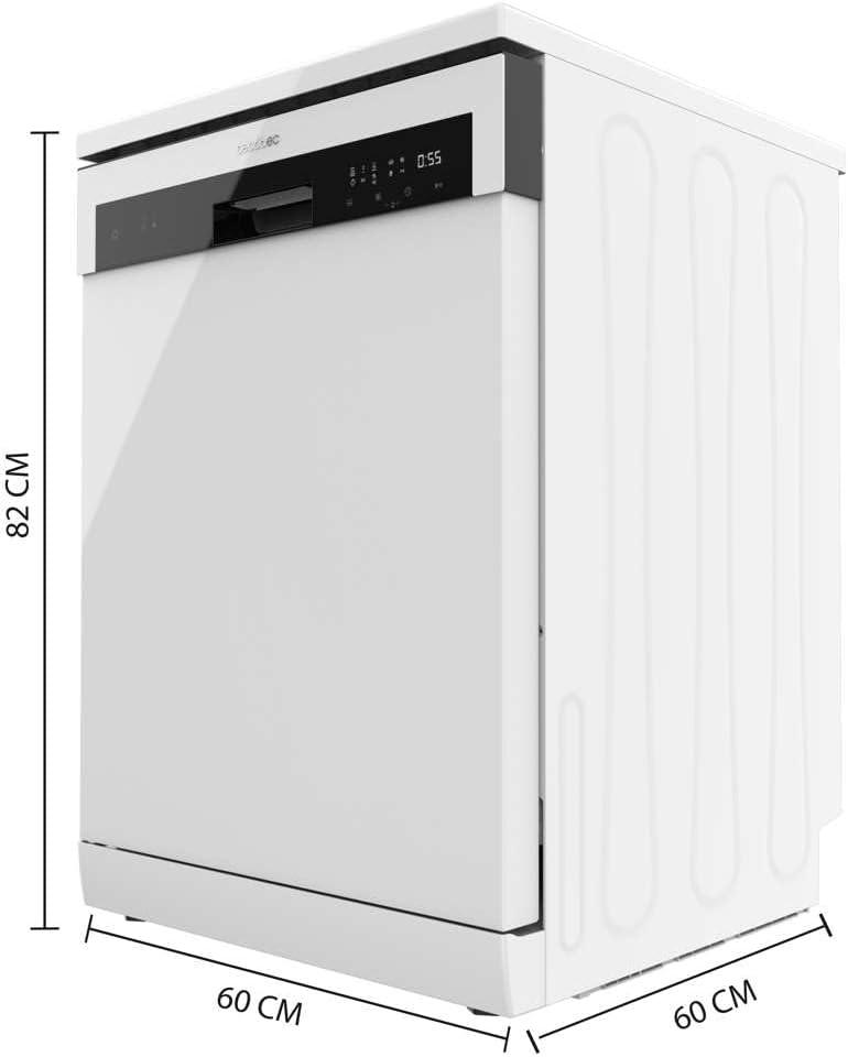 image:imageCecotec Lavevaisselle Indpendant de 45 cm Bolero Aguazero 4201 E 11 Couverts 6 Programmes avec Dual Zone Wash Dpart Diffr jusqu 24 heures avant et AquaStop lectronique Plateau CouvertsBlanc