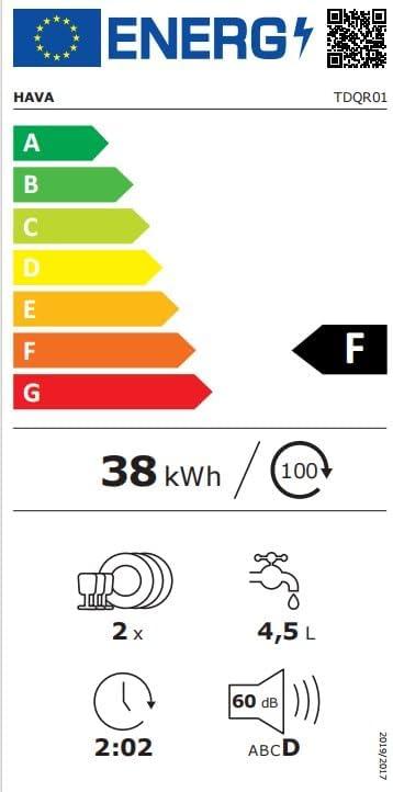 image:imageHAVA mini lave vaisselle 6 programmes portables avec rservoir deau intgr de 5 L aucun branchement ncessaire fonction de soin de bb et de schage lair pour appartements et campingcars