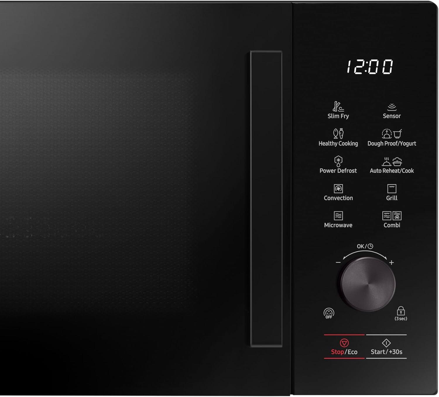 image:imageSamsung MC28A5137KKE1 Microondes combin avec grill et air chaud 900 W 28 l AirFry Power Defrost intrieur en cramique maille rsistant aux rayures noir