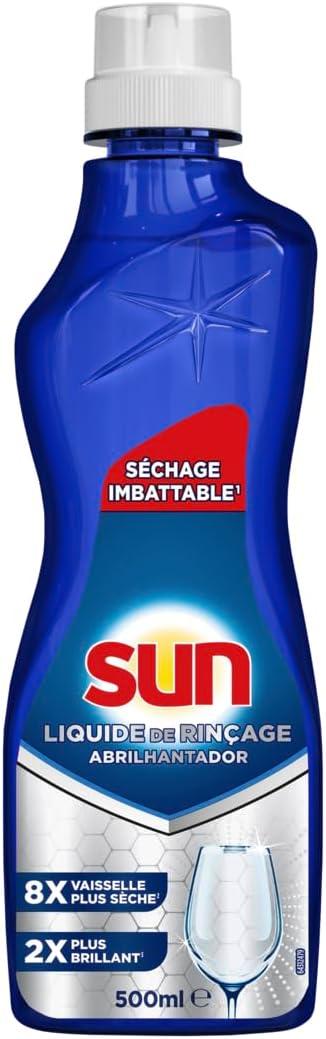 image:imageSun Liquide de Rinage LaveVaisselle Brillance parfaite 1L 2x plus de brillance prvient les dpts de calcaire sur la vaisselle500 ml Lot de 1