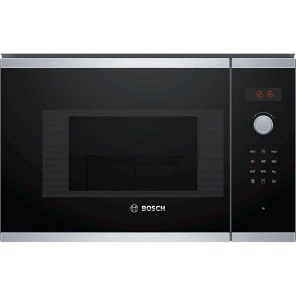 image:imageBosch BEL523MS0 Srie 4 Microondes intgrable 60 x 38 cm 5 puissances 20L Inox20 litres I avec grill I NoirInox