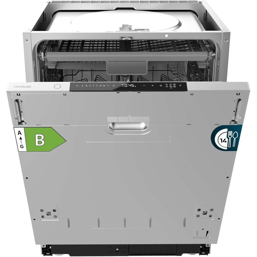 image:imageCecotec LaveVaisselle Intgr 60 cm Bolero Aguazero 6500 FullBI 15 Couverts Troisime Bac Faible Consommation dnergie 6 Programmes avec Dual Zone Wash O2 Dry Motor Inverter Plus14 Couverts 60 cm