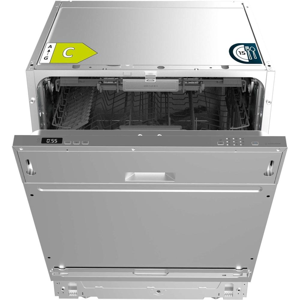 image:imageCecotec LaveVaisselle Intgr 60 cm Bolero Aguazero 6500 FullBI 15 Couverts Troisime Bac Faible Consommation dnergie 6 Programmes avec Dual Zone Wash O2 Dry Motor Inverter Plus15 Couverts 60 cm