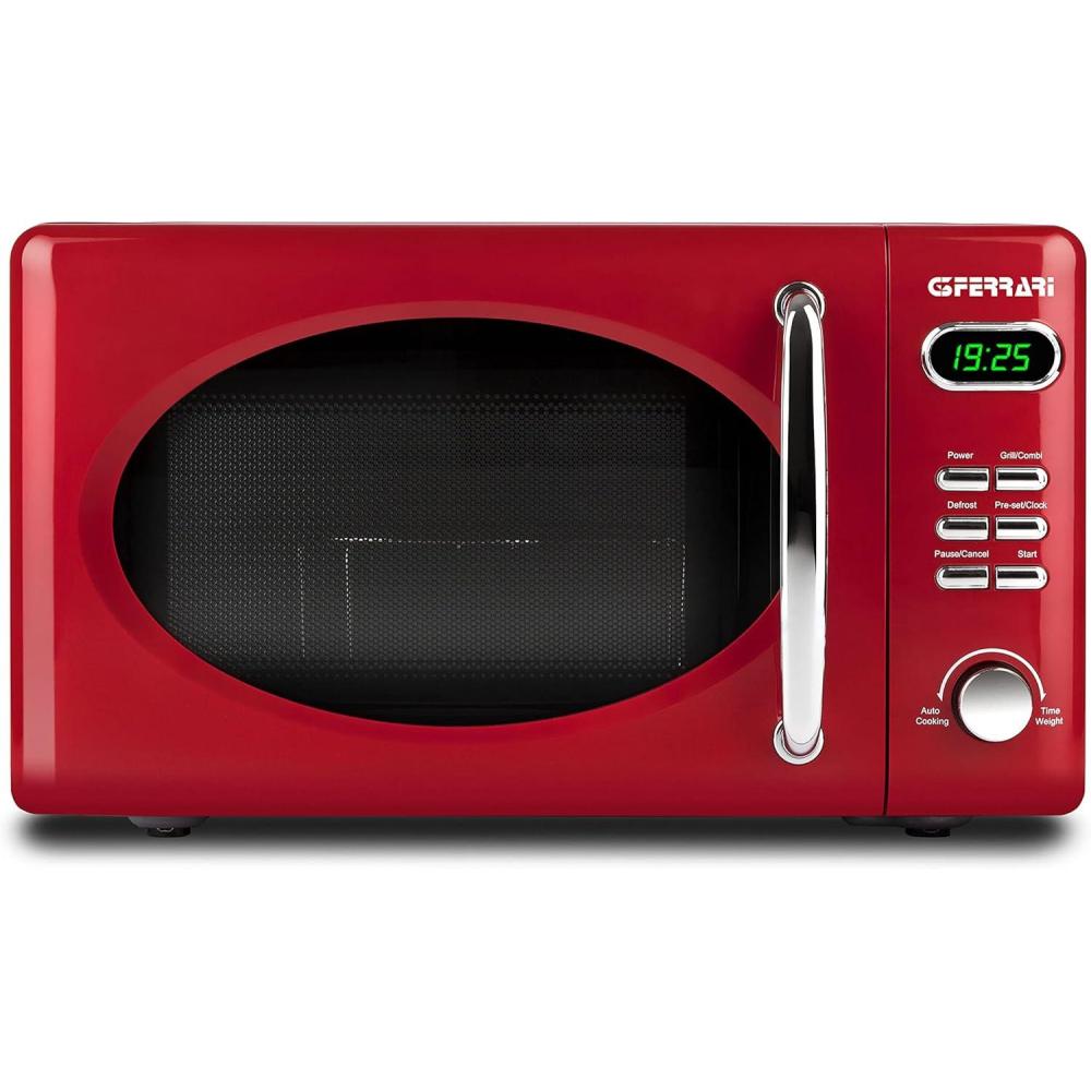 image:imageG3 Ferrari G10155 Microonde Vintage Combin Numrique Savormio Vintag 1150 W 20 litres 8 programmes Rouge
