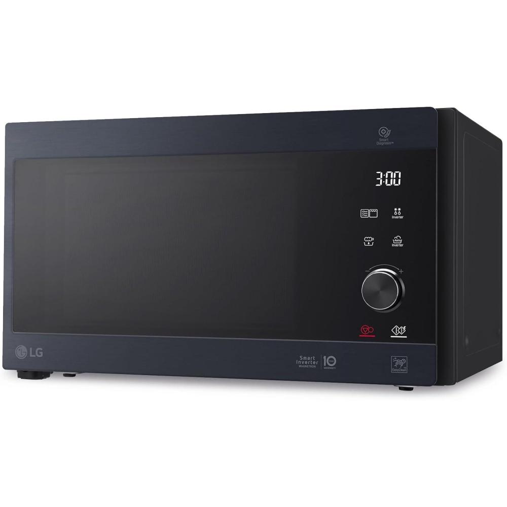 image:imageLG MH6565CPW Grill Smart Inverter Microondes 1 000 W Grill 900 W MicroGrill 1 450 W 25 litres de capacit cran LED Plateau Crispy Plateau intrieur 292 mm Noir matMat Noir