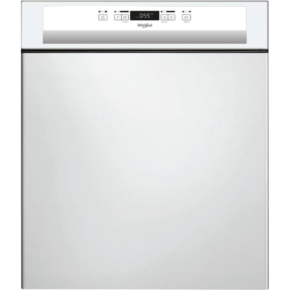 image:imageLave vaisselle encastrable 60 cm Whirlpool WBC3C26 Lave vaisselle integrable Bandeau blanc Classe nergtique A Affichage temps restant Dpart diffr