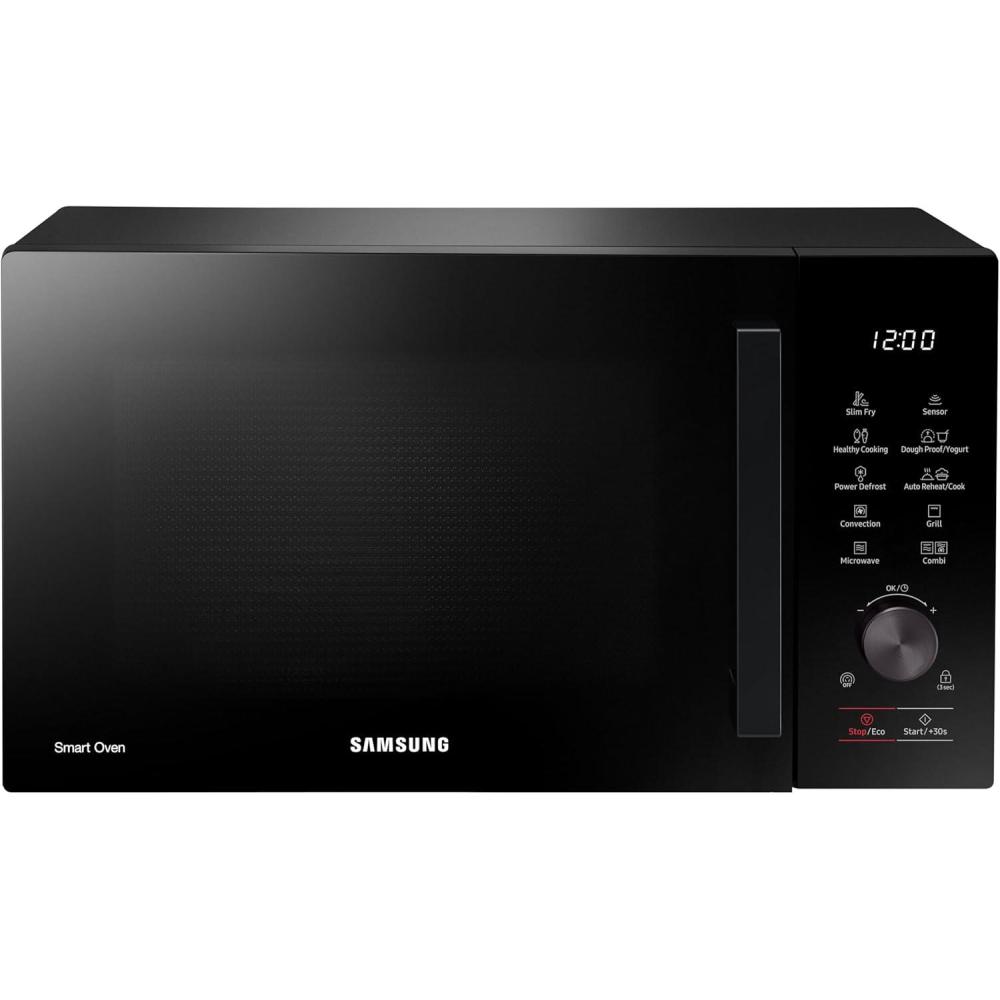 image:imageSamsung MC28A5137KKE1 Microondes combin avec grill et air chaud 900 W 28 l AirFry Power Defrost intrieur en cramique maille rsistant aux rayures noir