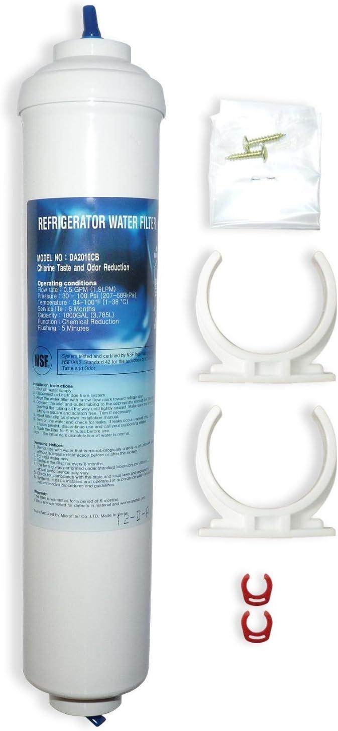 image:image2 filtres eau externes pour rfrigrateur compatible avec Samsung DA2910105J HAFEXEXP LG 5231JA2010B Whirlpool USC100