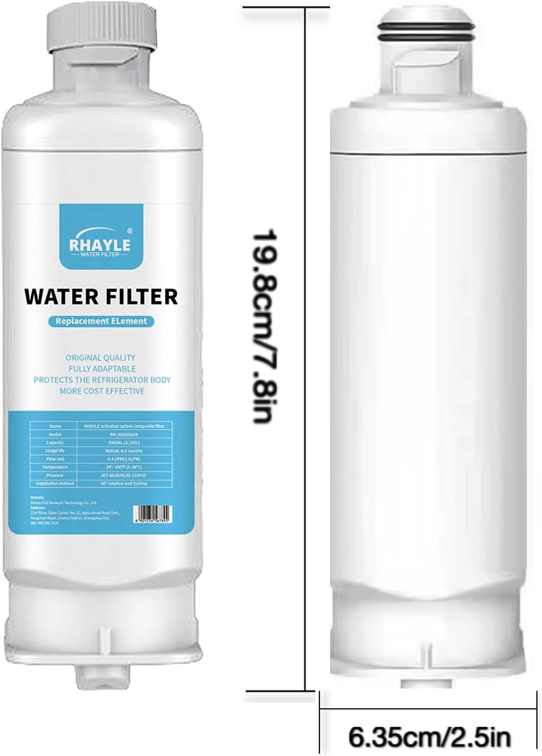 image:imageLot de 2 filtres eau pour rfrigrateur Samsung DA9717376B DA9708006C HAFQIN HAFQINEXP