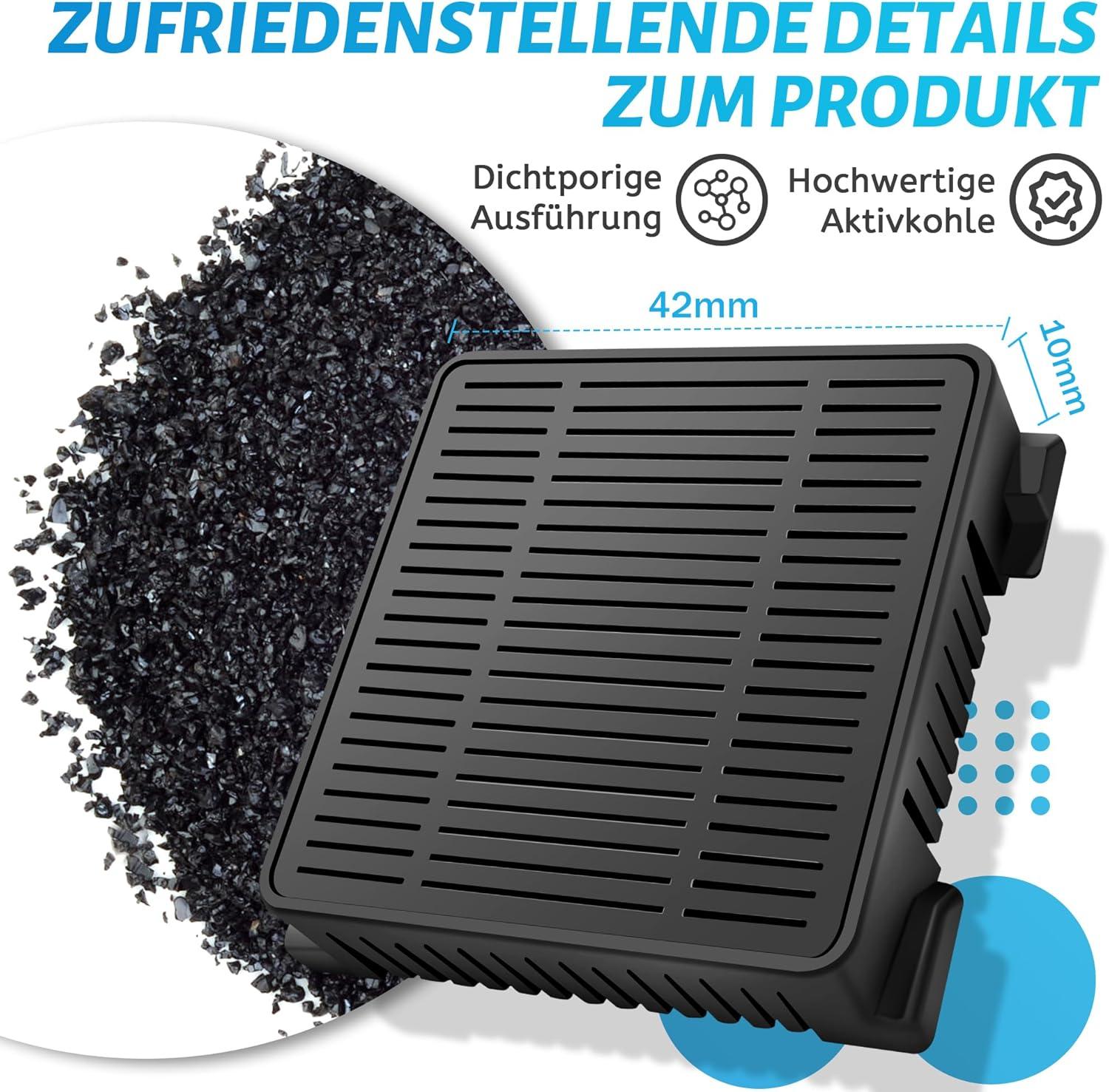 image:imageLot de 4 filtres charbon actif pour rfrigrateurs 9096989 9882460 9882429 988246000 744002100 Fresh Air avec charbon actif