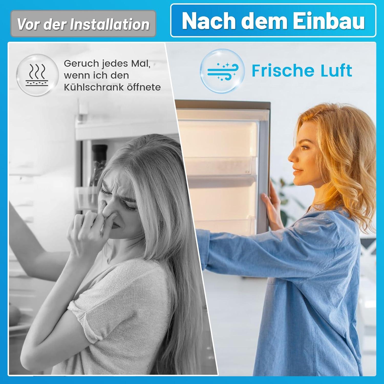 image:imageLot de 4 filtres charbon actif pour rfrigrateurs 9096989 9882460 9882429 988246000 744002100 Fresh Air avec charbon actif