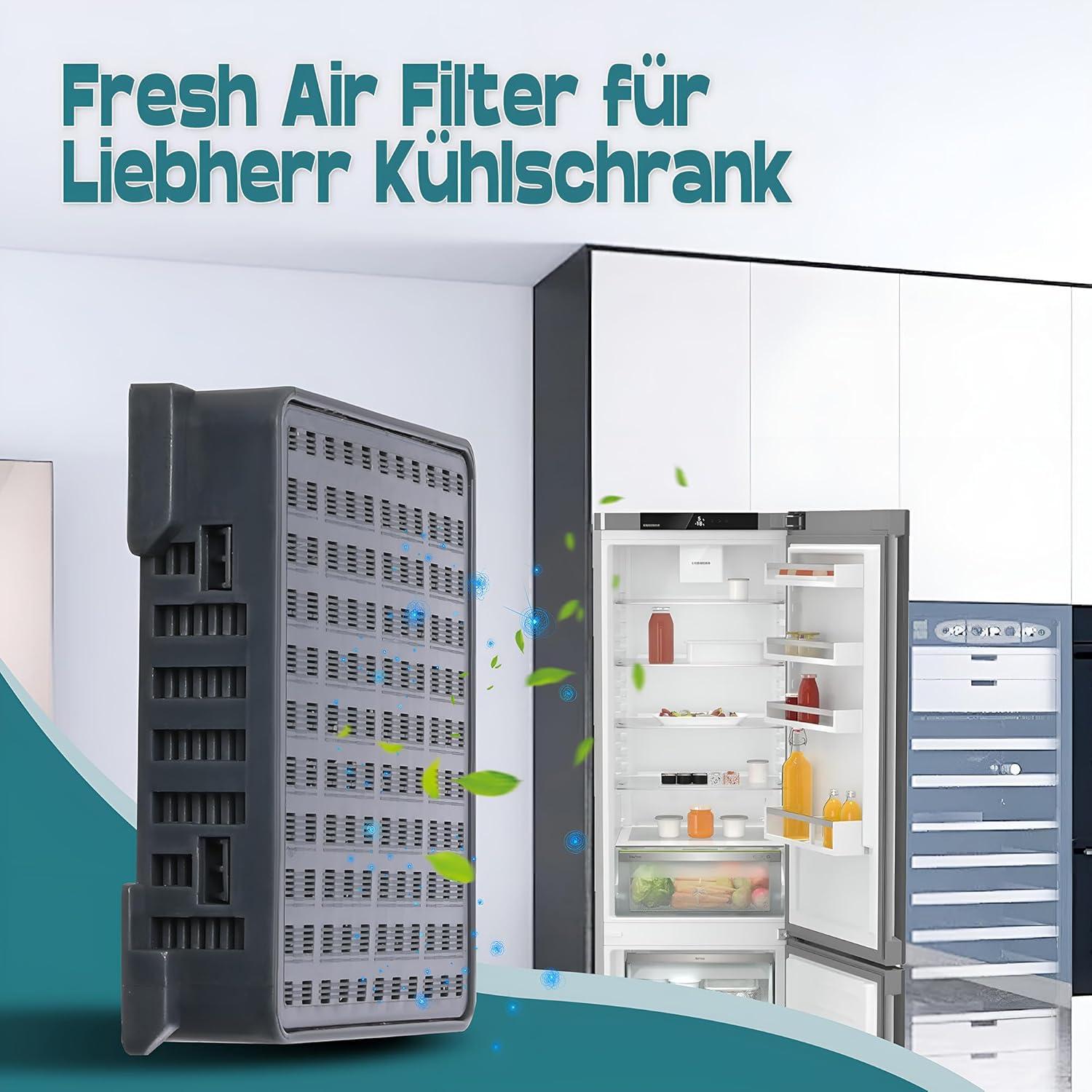 image:imageLot de 4 filtres charbon actif pour rfrigrateurs Liebherr 9096989 9882460 9882429 988246000 Fresh Air pour rfrigrateurs Liebherr 744002100