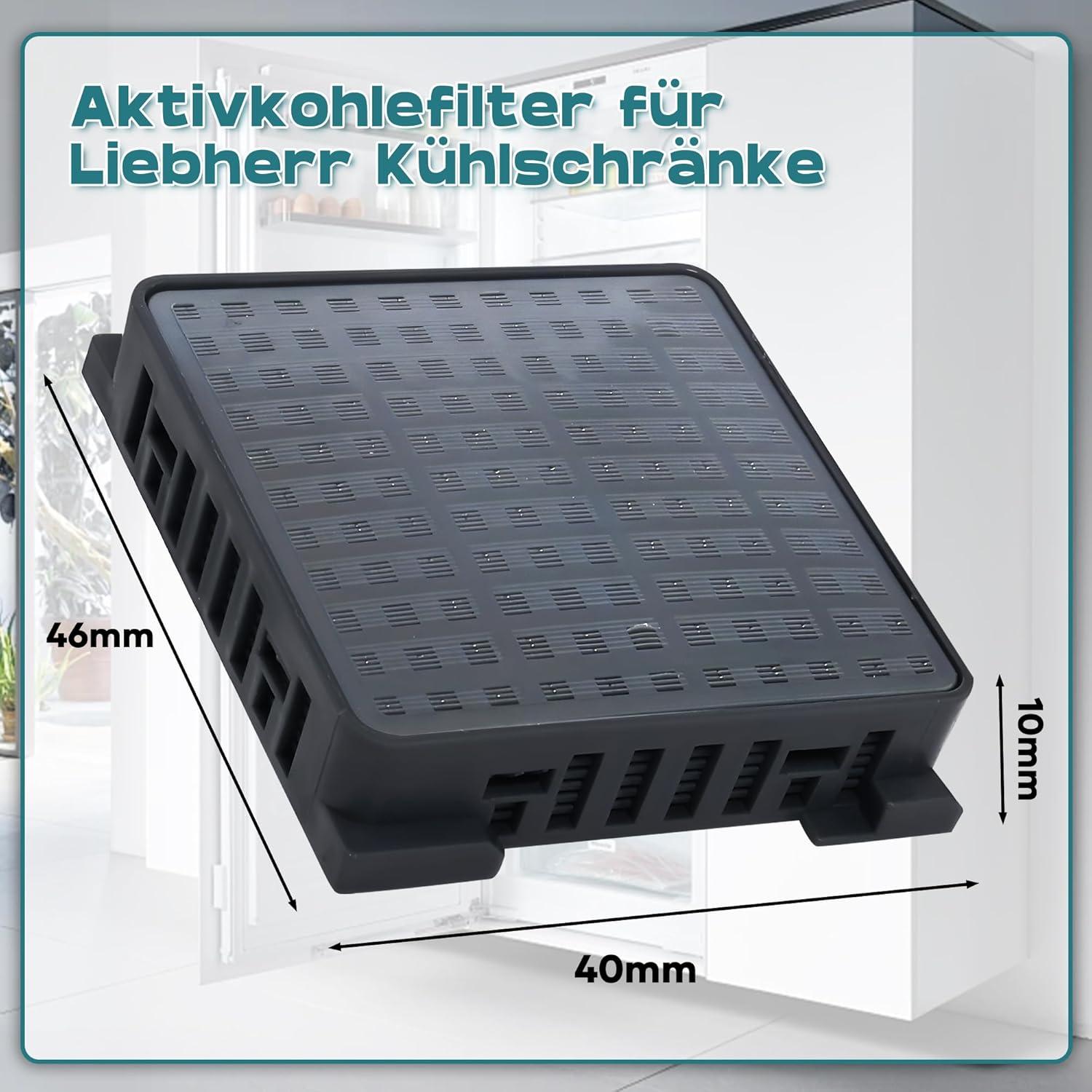 image:imageLot de 4 filtres charbon actif pour rfrigrateurs Liebherr 9096989 9882460 9882429 988246000 Fresh Air pour rfrigrateurs Liebherr 744002100