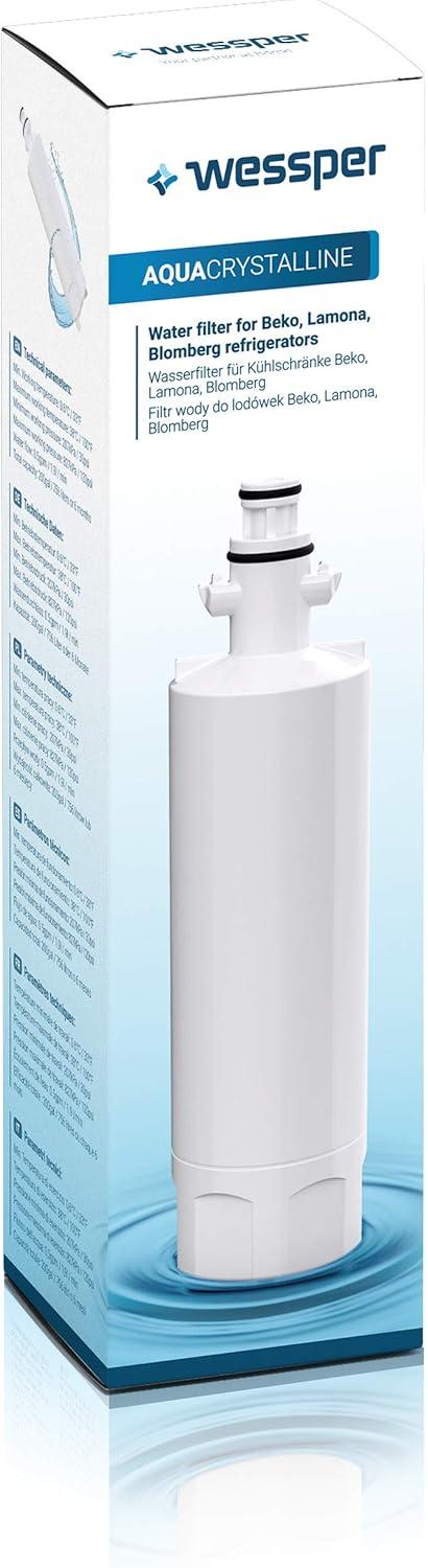 image:imageWessper 4874960100 Filtre eau du rfrigrateur pour Beko 4874960100 4394650100 9256712 SBS4K srie GNE Blomberg IWD1004ET Grundig 487960000 srie GSN Lamona LAM6100 HJA6110 Lot de 22 Unit Lot de 1
