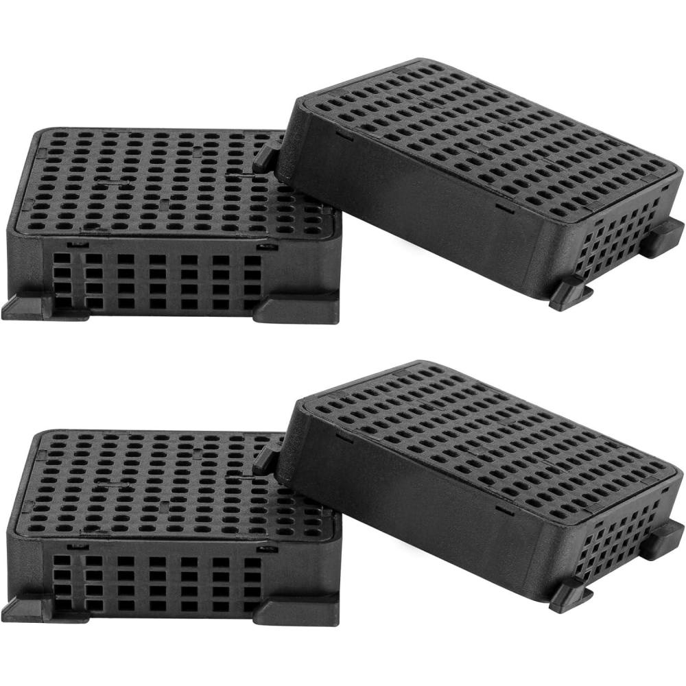 image:imageLot de 2 filtres charbon actif pour rfrigrateur Liebherr 9096989 9882460 988246000 Fresh Air 744002100 avec charbon actif pour rfrigrateurs trou carr noir 2 picesNoir Lot de 4