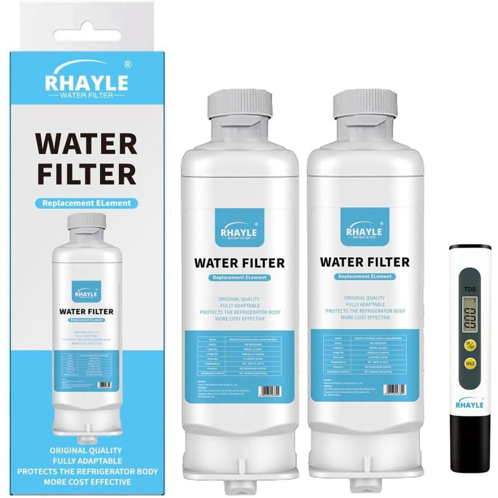 image:imageLot de 2 filtres eau pour rfrigrateur Samsung DA9717376B DA9708006C HAFQIN HAFQINEXP