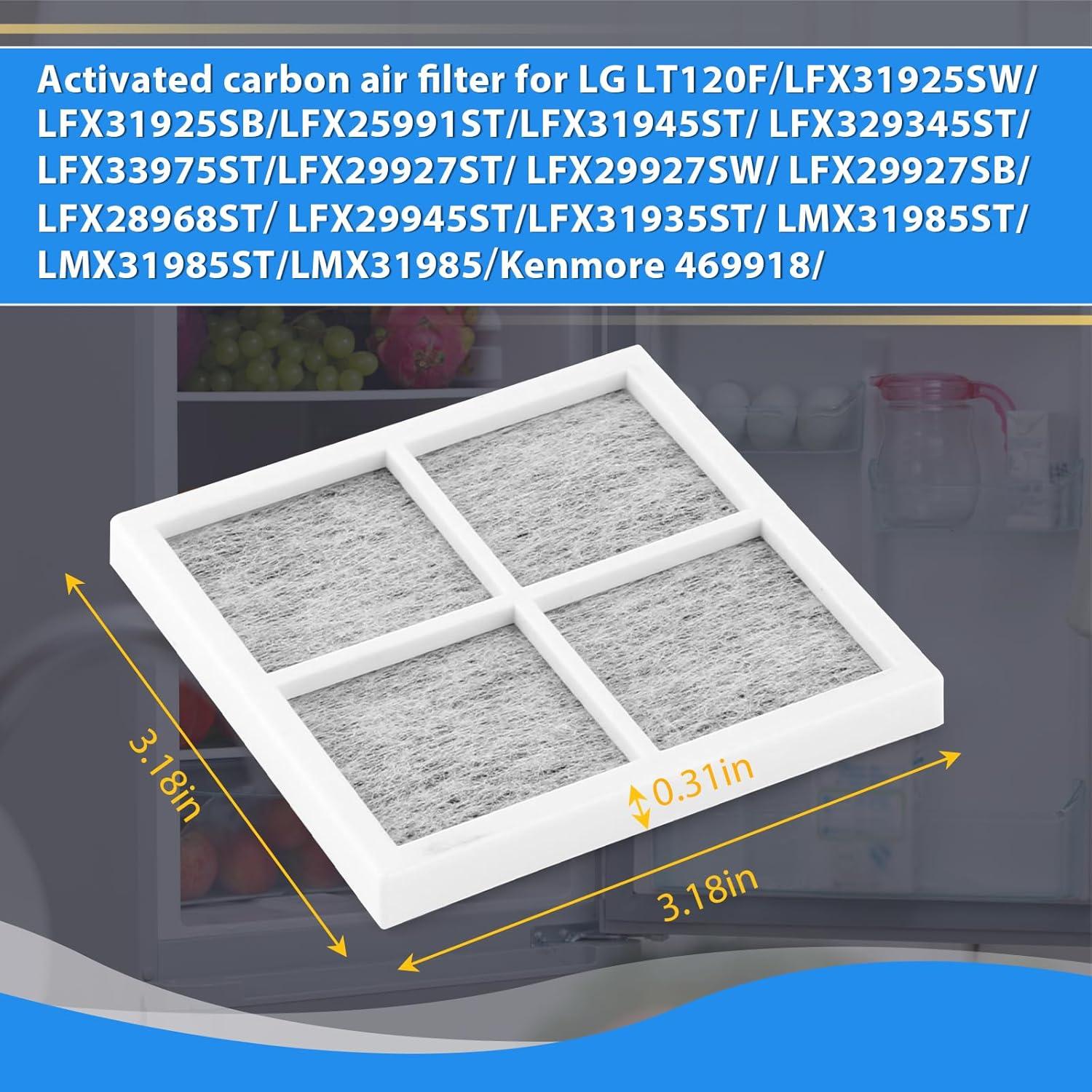 image:image3PCS Filtre air pour Rfrigrateur pour LG LT120F LFX31925SW Filtre Air de Rfrigrateur pour LG Pure N Fresh RfrigrateurRfrigrateurPurificateur Access