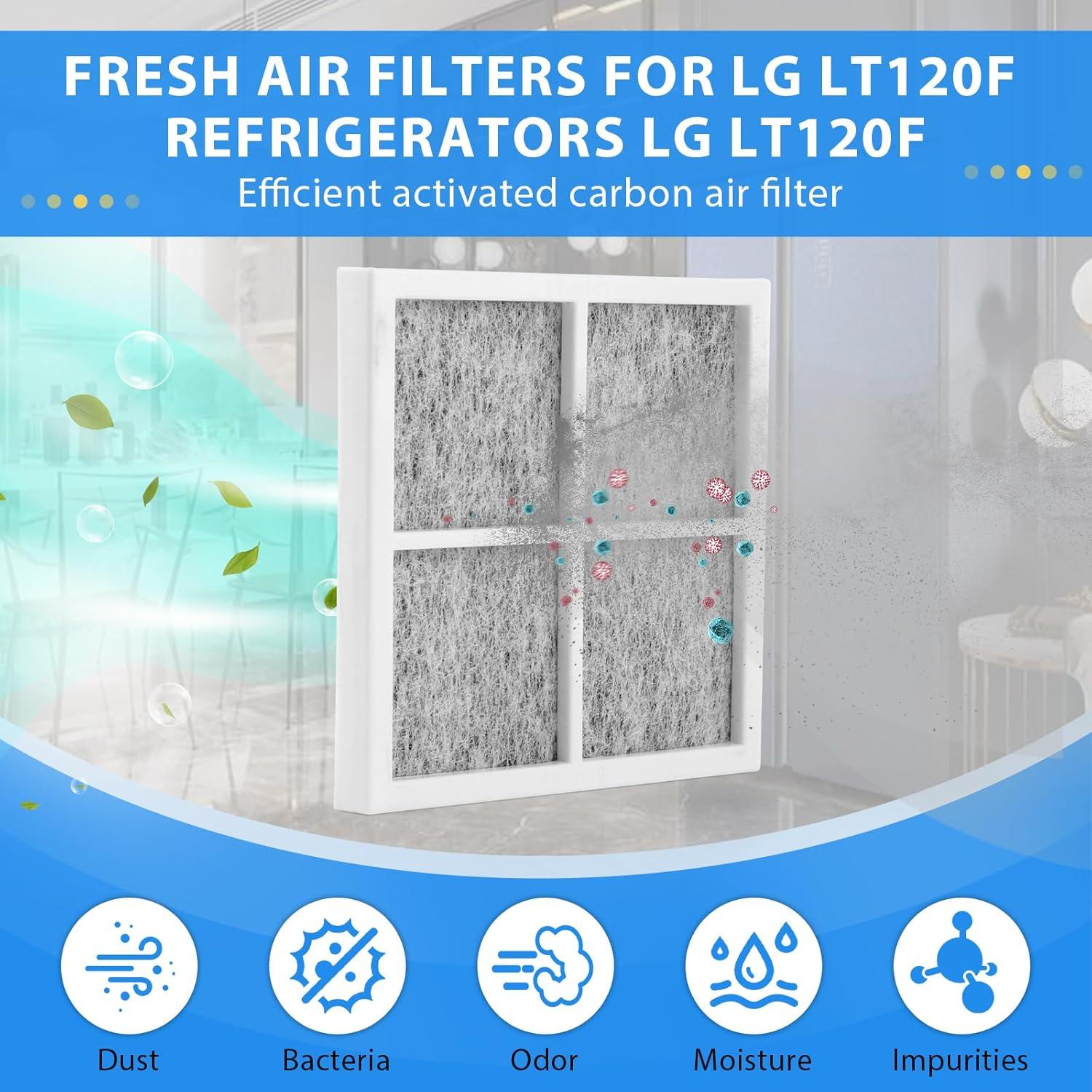 image:image3PCS Filtre air pour Rfrigrateur pour LG LT120F LFX31925SW Filtre Air de Rfrigrateur pour LG Pure N Fresh RfrigrateurRfrigrateurPurificateur Access