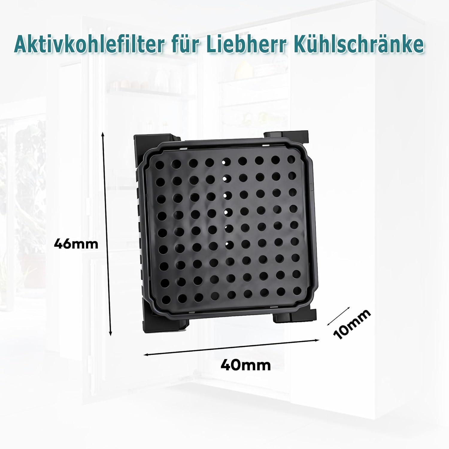 image:imageLot de 4 filtres air Fresh Air pour rfrigrateur Liebherr 9096989 9882460 9882429 988246000 988246001 Filtre charbon actif de rechange pour 744002100 Filtre air pour rfrigrateur