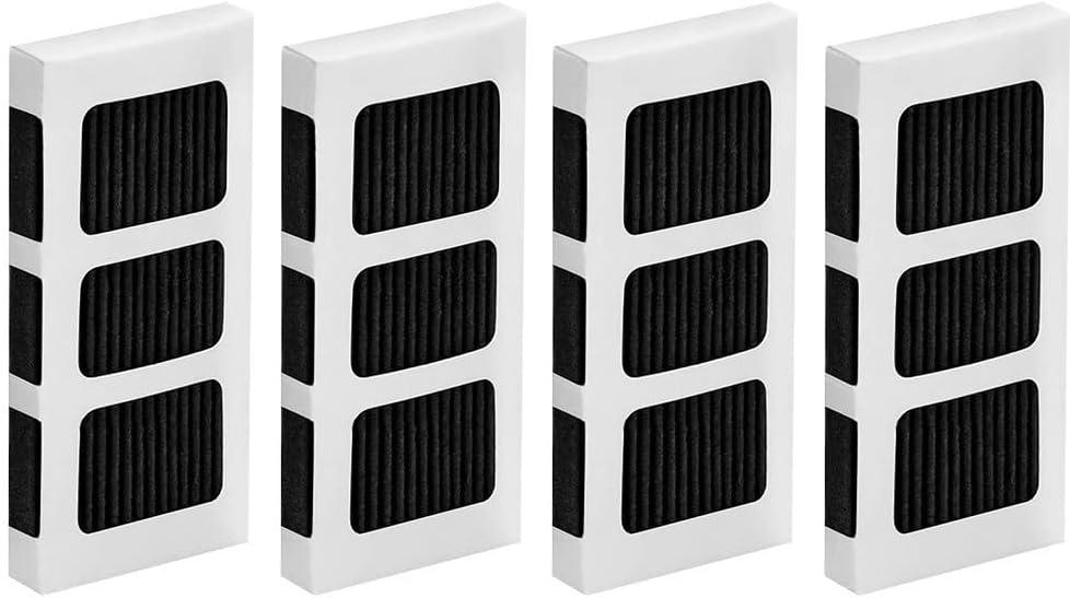 image:imageLot de 4 filtres air de rechange charbon actif pour rfrigrateur compatibles avec les modles 242047805 4582822 et 5303918847 liminateur pour le stockage des aliments frais