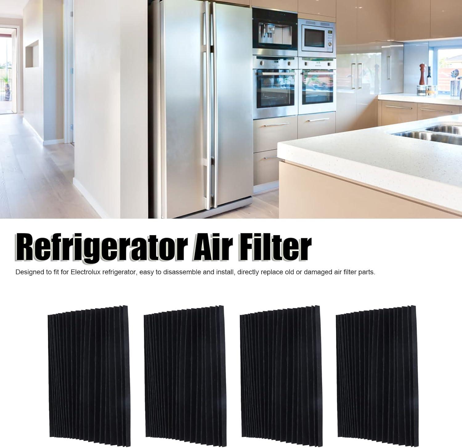 image:imageTOPINCN Filtre Air de Rfrigrateur Dsodorisant Filet de Rechange pour Rfrigrateur avec 4 Pices Electrolux Fitment Fit pour Electrolux Rfrigrateur Rfrigrateur Filtre Air