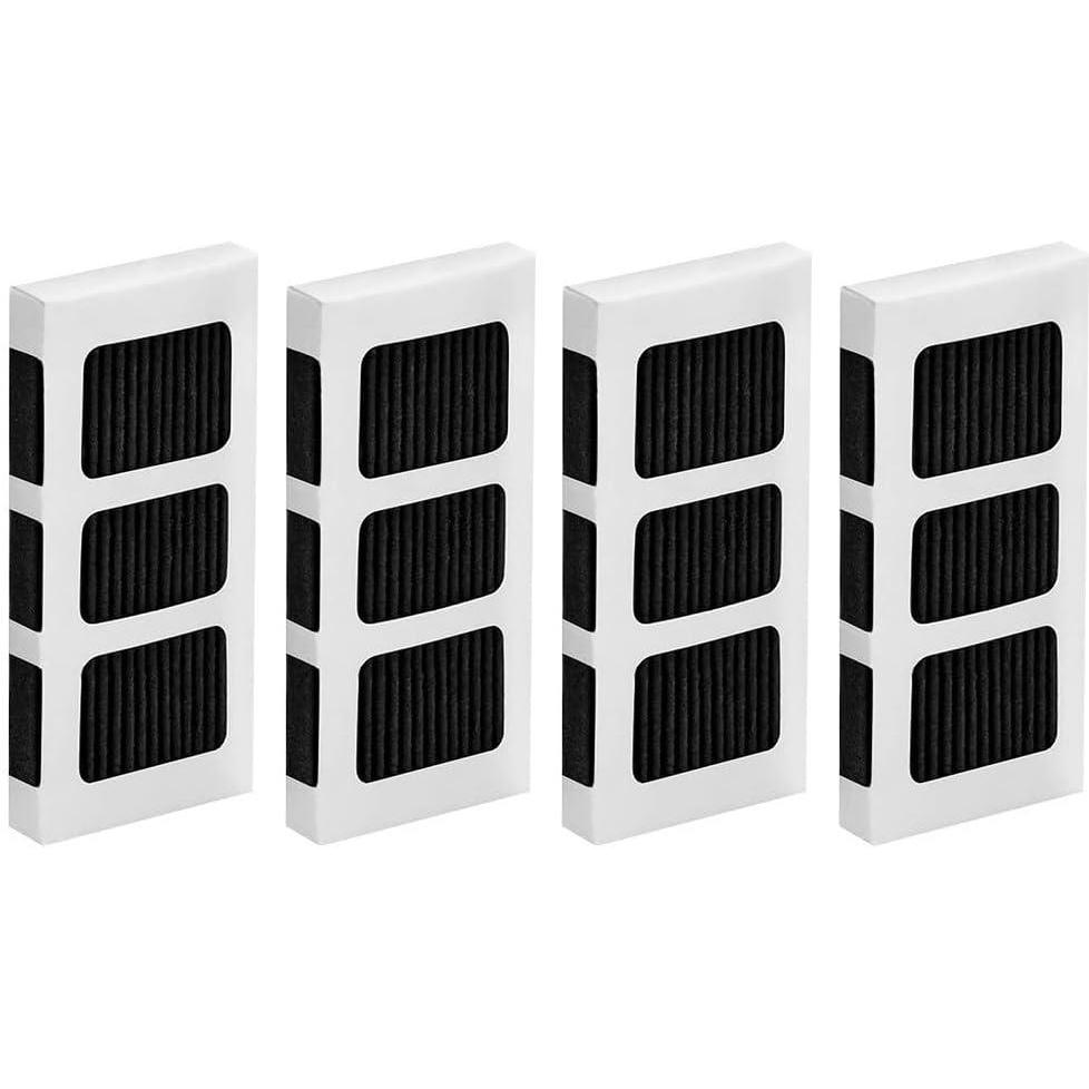 image:imageLot de 4 filtres air de rechange pour rfrigrateur compatibles avec les modles 242047805 4582822 et 5303918847 charbon actif