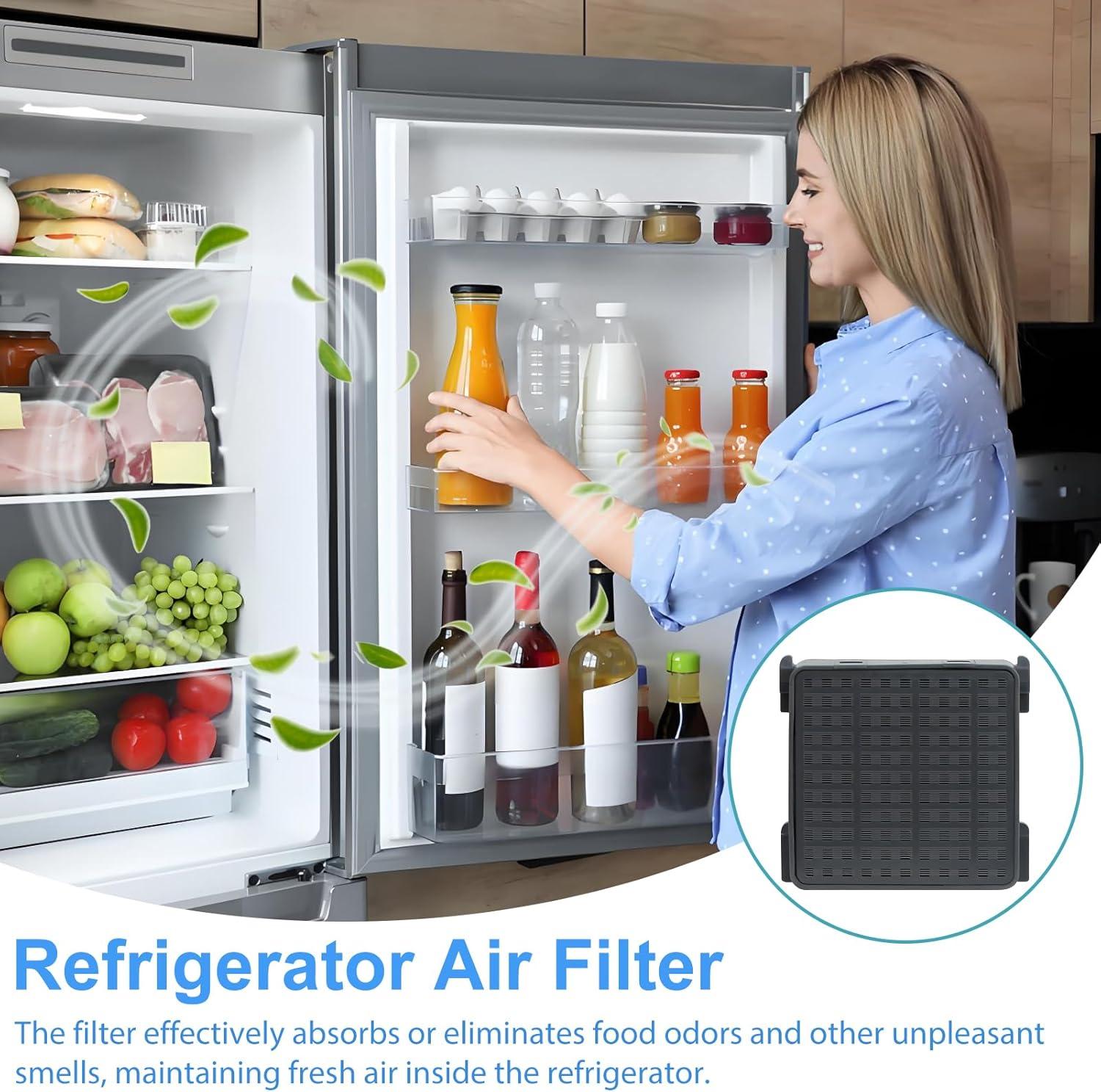image:image2 Pices Filtre Charbon Actif Compatibles avec Rfrigrateurs Liebherr 9096989 9882460 988246000 Filtre Fresh Air pour Liebherr Pice de Remplacement pour 744002100 afin damliorer la Fracheur