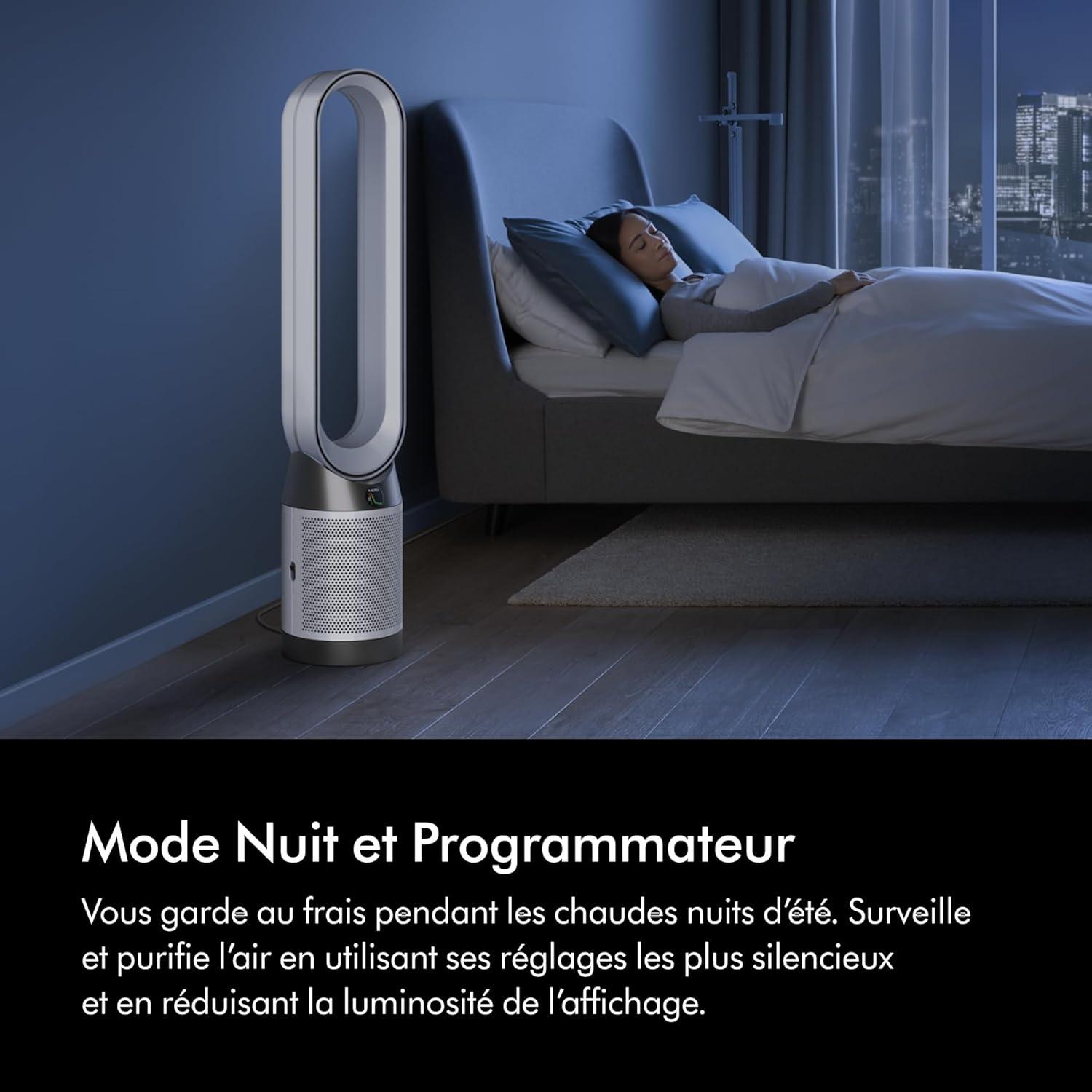image:imageDyson Purifier Cool Gen1 Purificateur dair et ventilateur TP10 purification puissante flux dair rafrachissant BlancTP10 Dyson