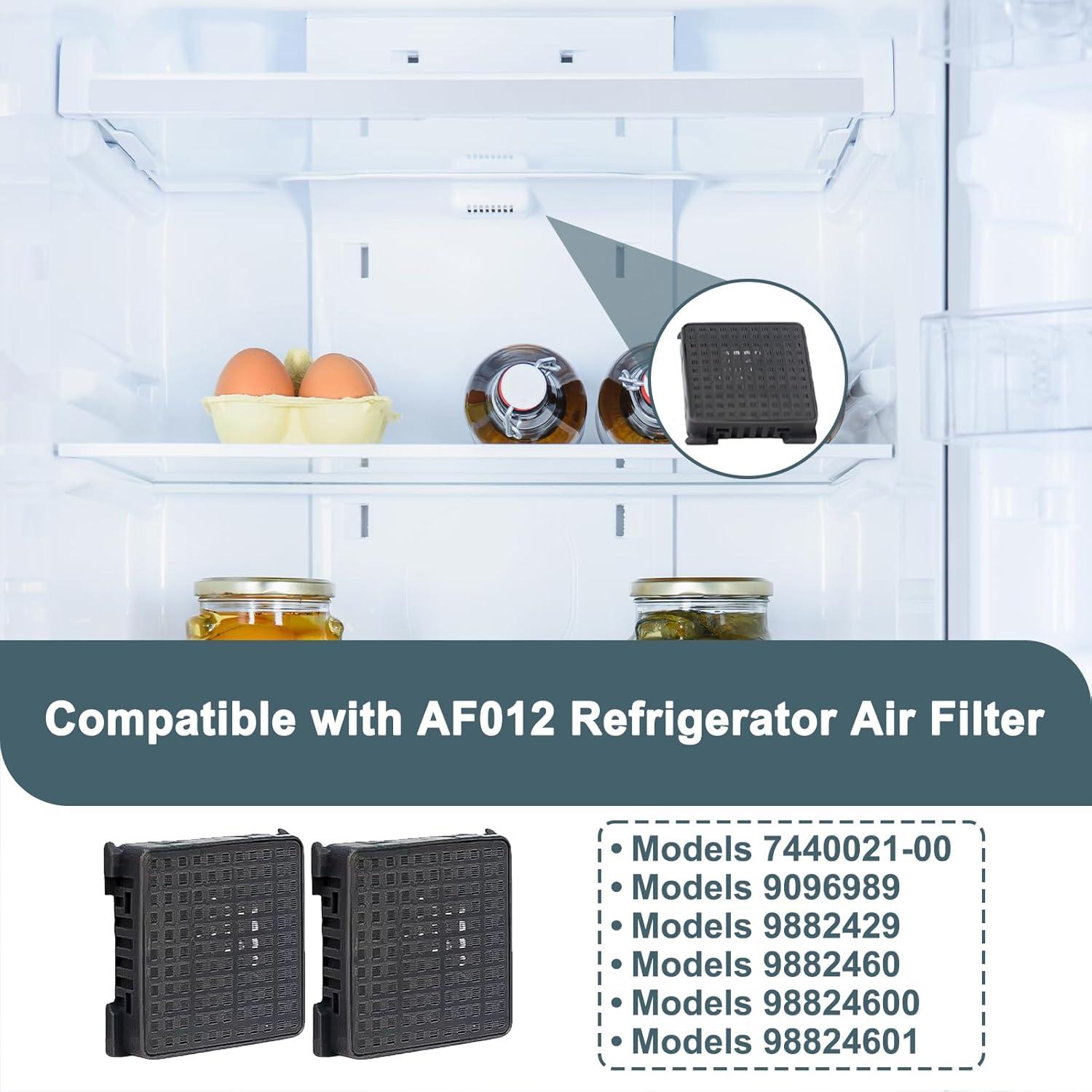 image:imageLot de 2 Filtres Charbon Actif Fresh Air pour Rfrigrateur 9096989 9882460 988246000 Filtre Remplacement Purification pour Fonction FreshAir AntiOdour 425 x 425 x 96 mm