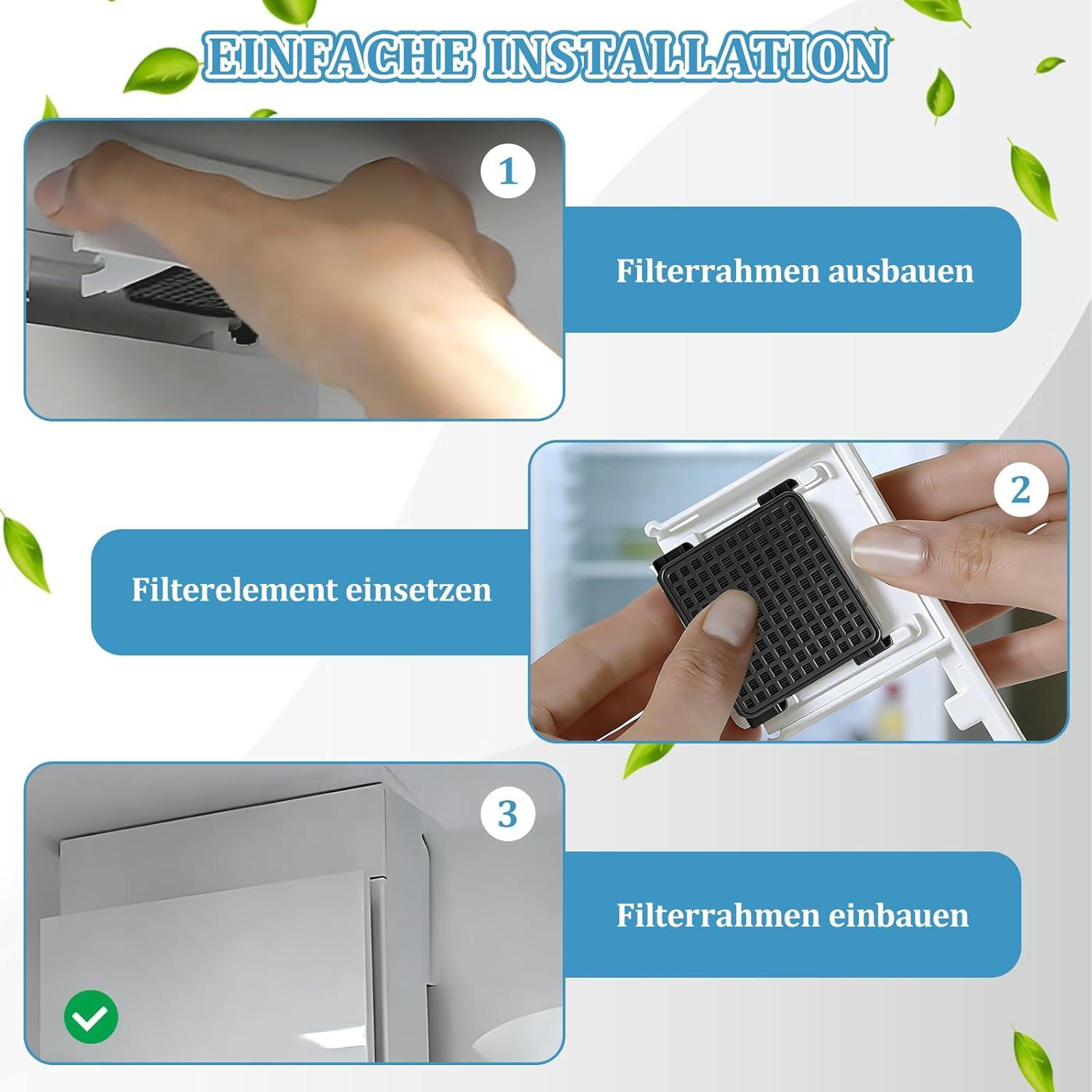 image:imageLot de 2 filtres charbon actif pour rfrigrateur Liebherr filtre Fresh Air compatible avec 744002100 9096989 9882460 988246000 988246001 9882429