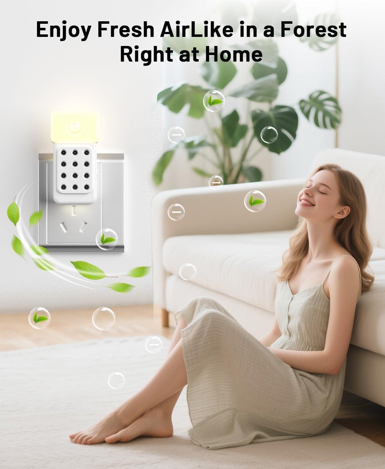 image:imagePurificateur dAir 1Pcs Dayear Plugin Negative Ion Purifier avec Capteur de Mouvement Mini Air Purifier Purificateur Ioniseur dAir pour ChambreMaisonSalonChambre dAnimaux