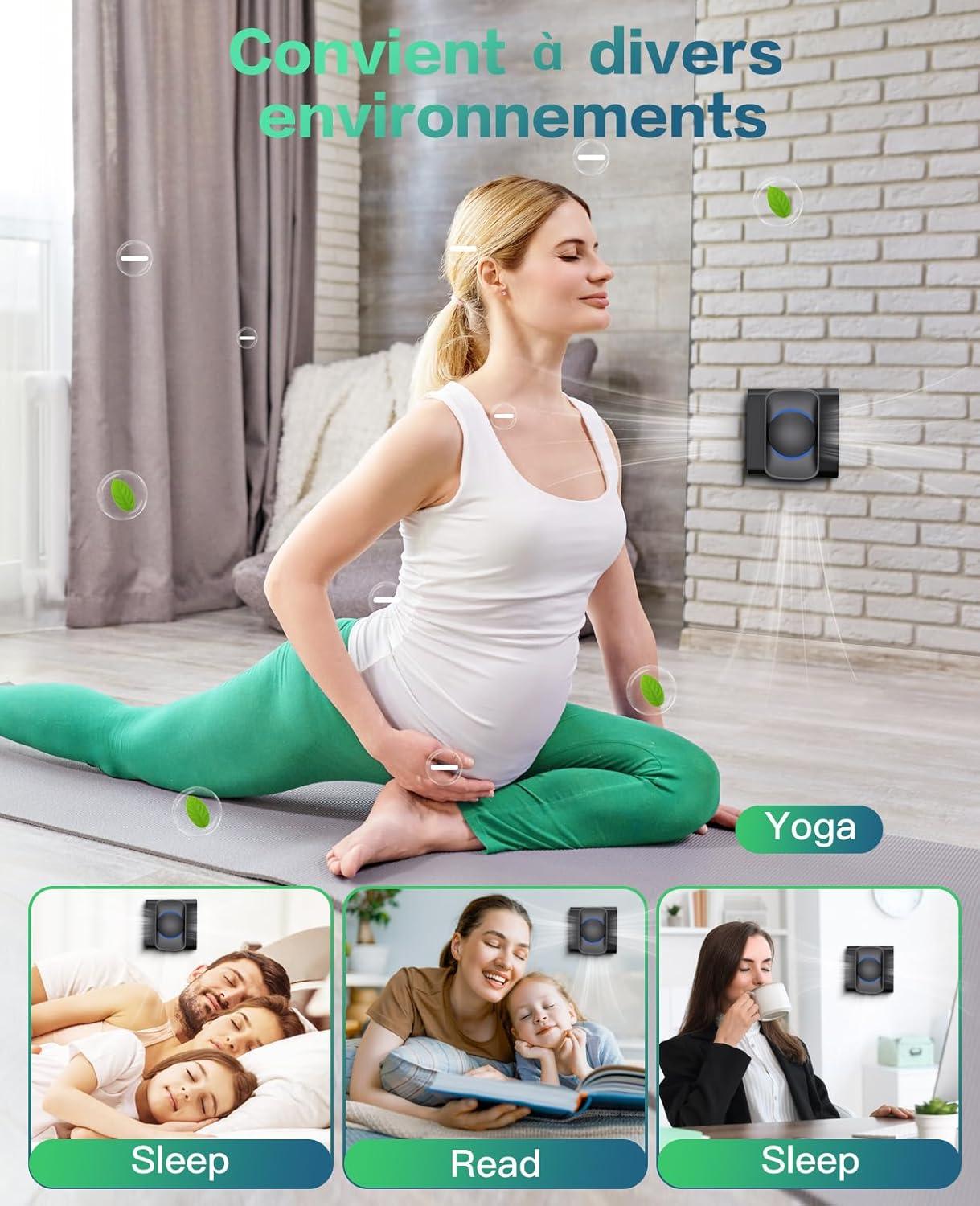 image:imagePurificateur dair portable pour la maison iDiskk 3 units Purificateur dair brancher Convient pour les chambres coucher les pices animaux de compagnie les salles de bain et les placards
