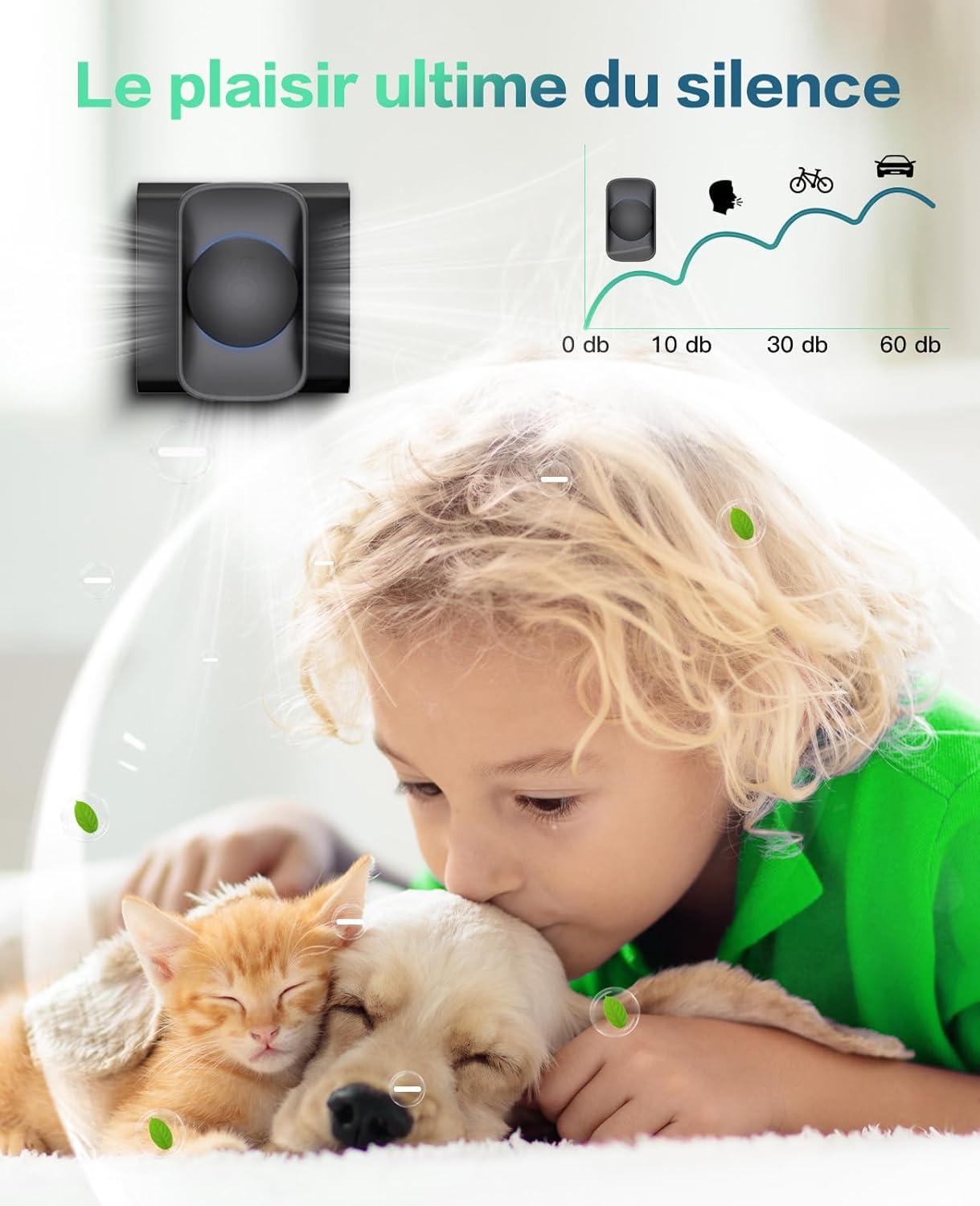 image:imagePurificateur dair portable pour la maison iDiskk 3 units Purificateur dair brancher Convient pour les chambres coucher les pices animaux de compagnie les salles de bain et les placards