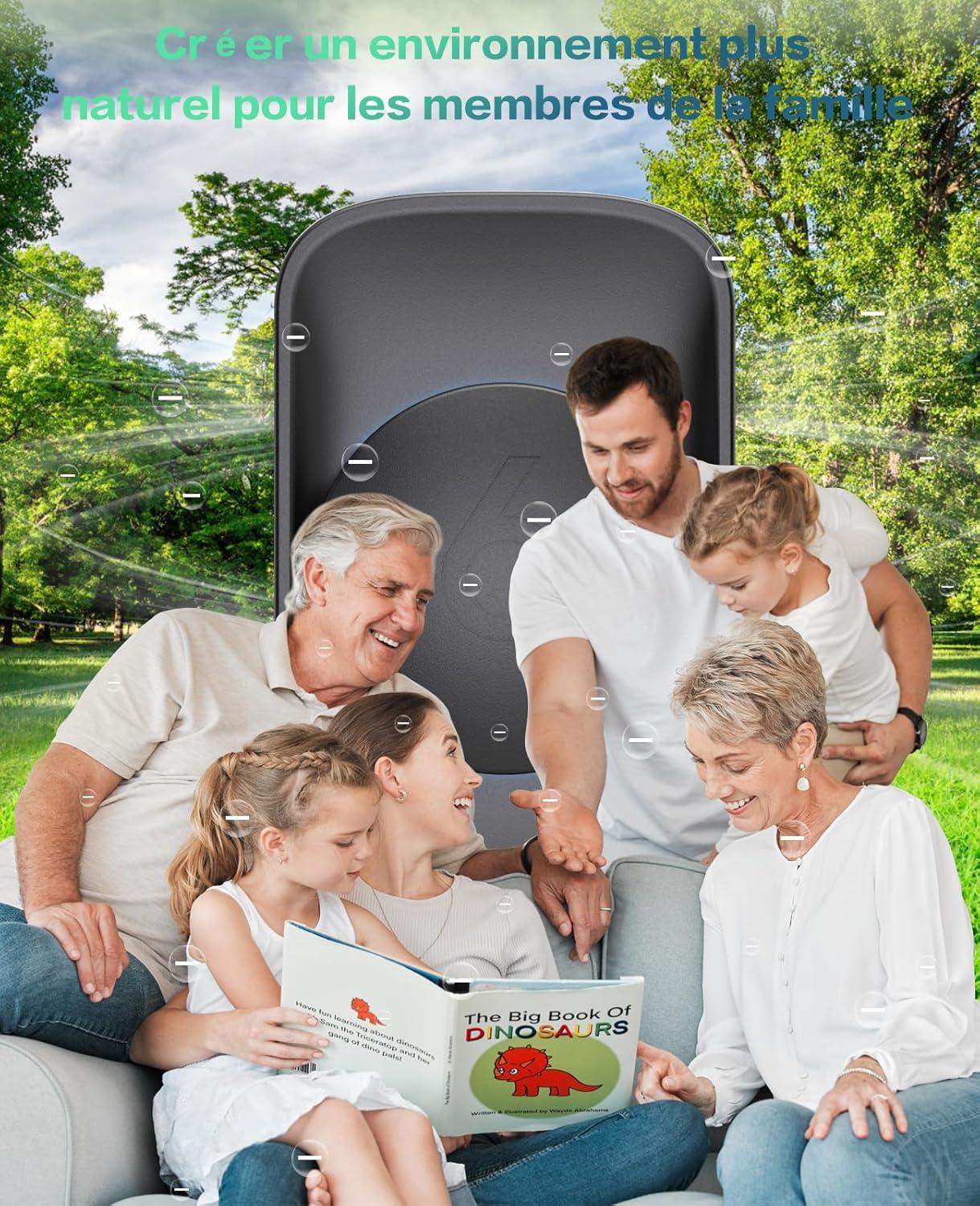 image:imagePurificateur dair portable pour la maison iDiskk 3 units Purificateur dair brancher Convient pour les chambres coucher les pices animaux de compagnie les salles de bain et les placards