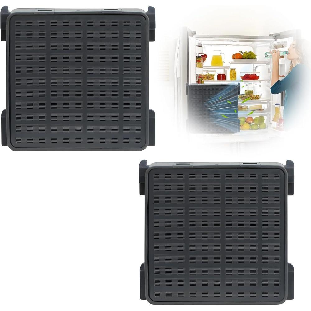 image:image2 Pices Filtre Charbon Actif Compatibles avec Rfrigrateurs Liebherr 9096989 9882460 988246000 Filtre Fresh Air pour Liebherr Pice de Remplacement pour 744002100 afin damliorer la Fracheur