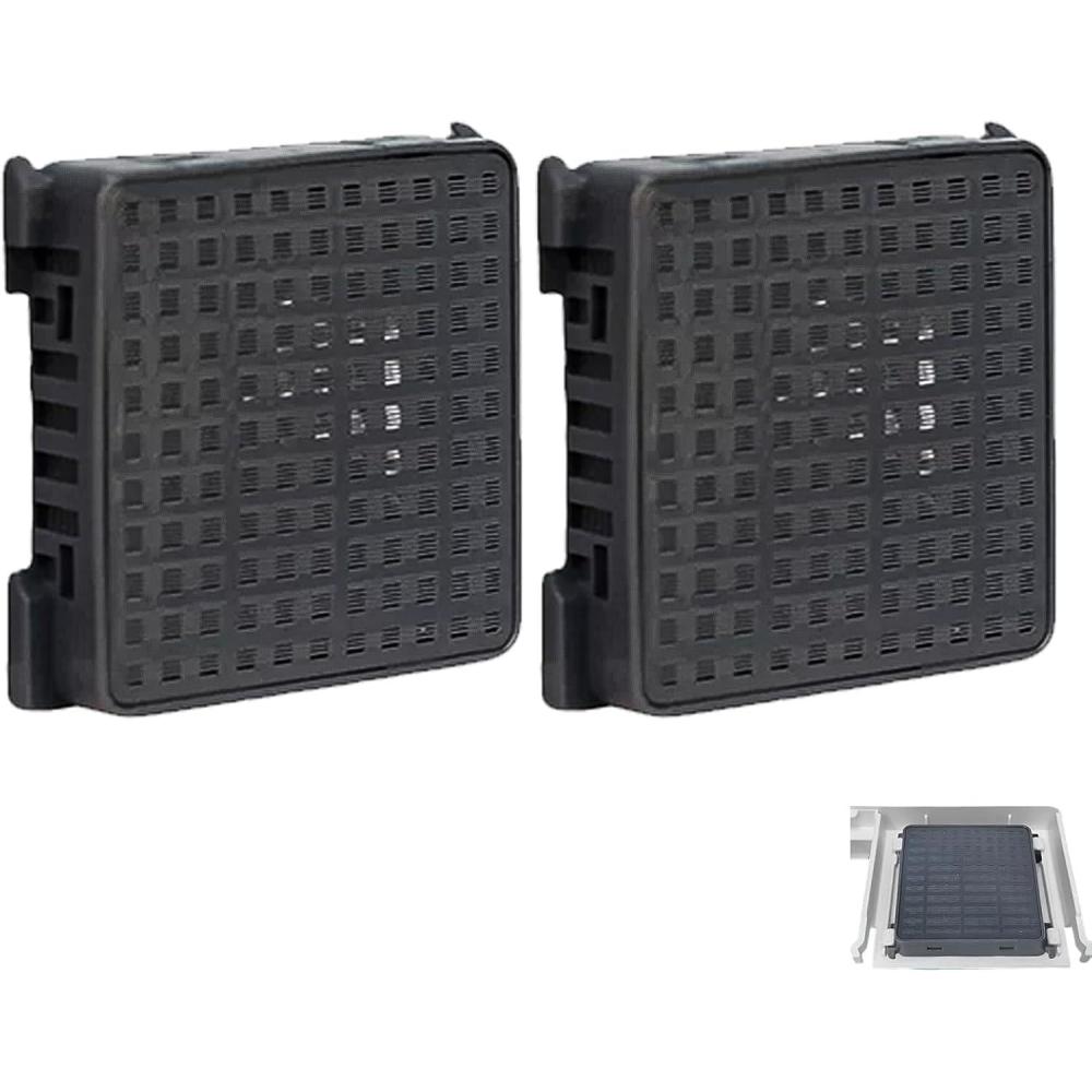 image:imageLot de 2 Filtres Charbon Actif Fresh Air pour Rfrigrateur 9096989 9882460 988246000 Filtre Remplacement Purification pour Fonction FreshAir AntiOdour 425 x 425 x 96 mm