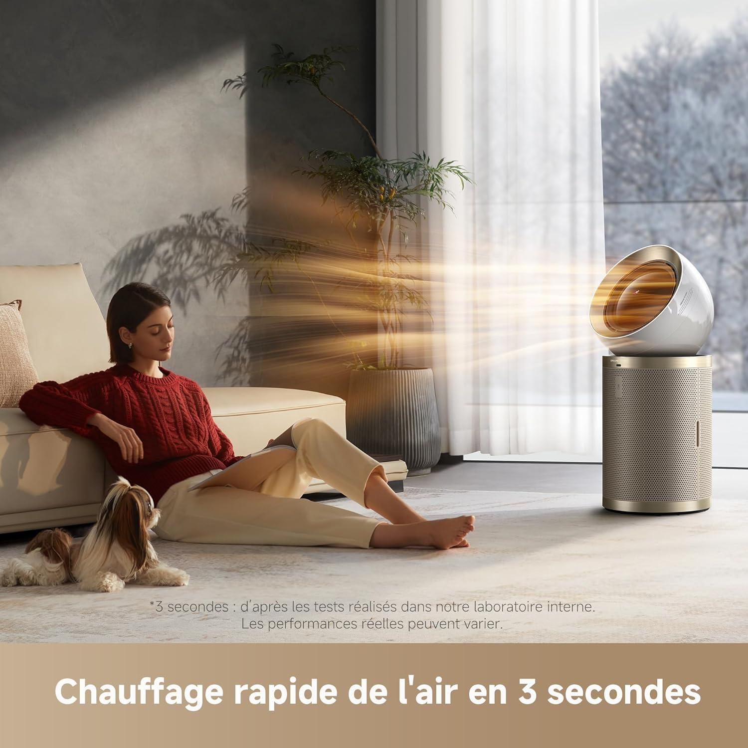 image:imageDREAME PM20 Purificateur dAir Avec Technologie Dualflow Modulation Chauffage Rapide En 3 Secondes Technologie Dlimination Et De Filtration Multicouche Et Filtration Mixte Innovante De LAirPM20