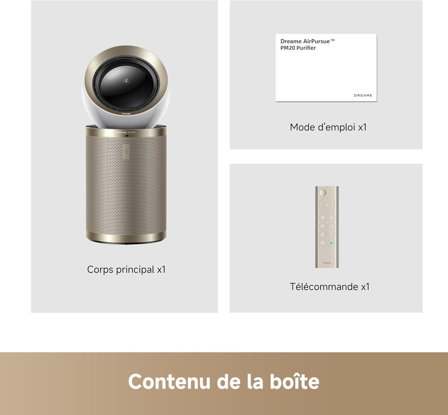 image:imageDREAME PM20 Purificateur dAir Avec Technologie Dualflow Modulation Chauffage Rapide En 3 Secondes Technologie Dlimination Et De Filtration Multicouche Et Filtration Mixte Innovante De LAirPM20