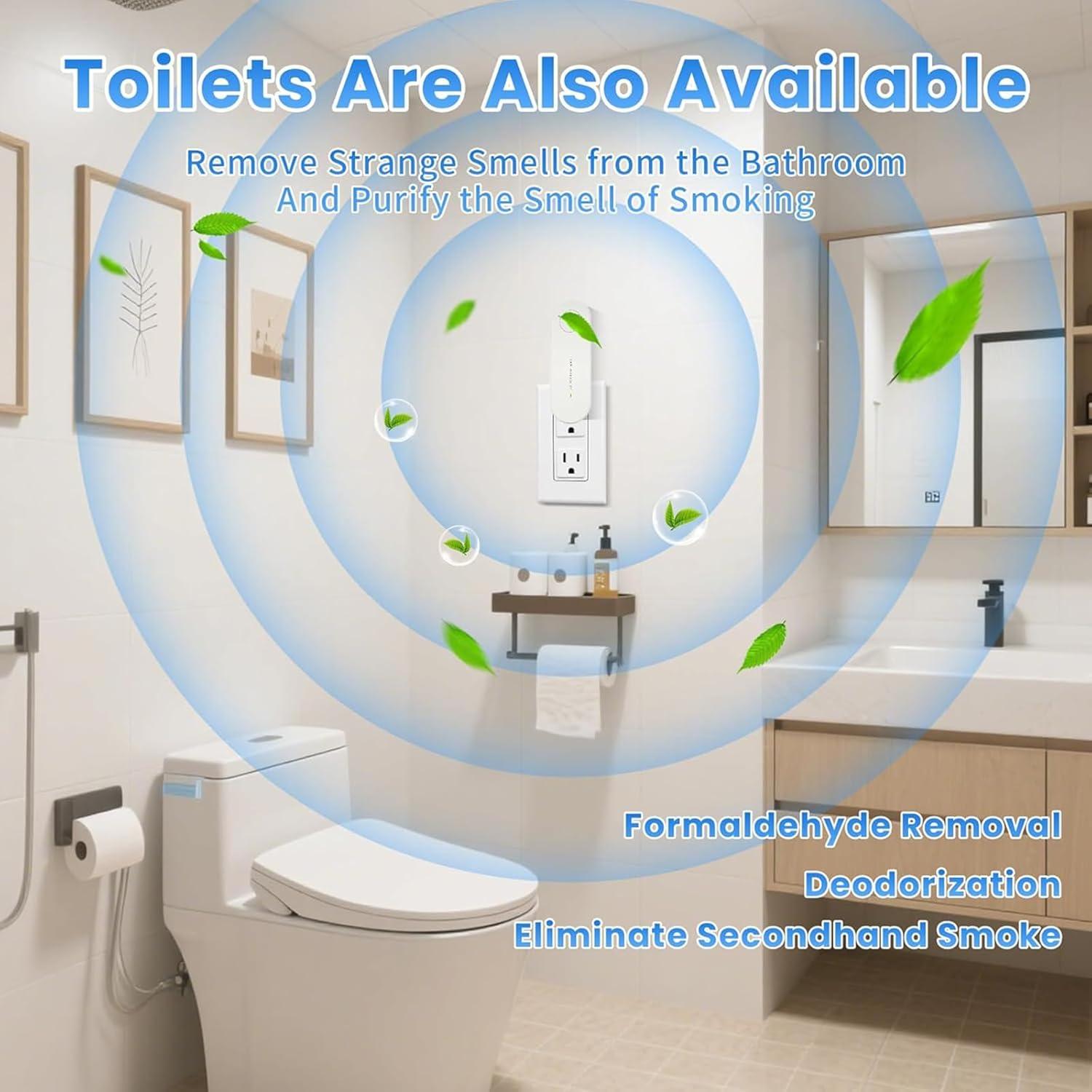 image:imageHarmonia Divine Purificateur dAir Ionique Ngatif 2026 Plugin limine les Odeurs et Polluants UltraSilencieux Sans Filtre Pour Chambres Toilettes Placards Salle des Animaux et Bureau 3 PCS3 Pcs