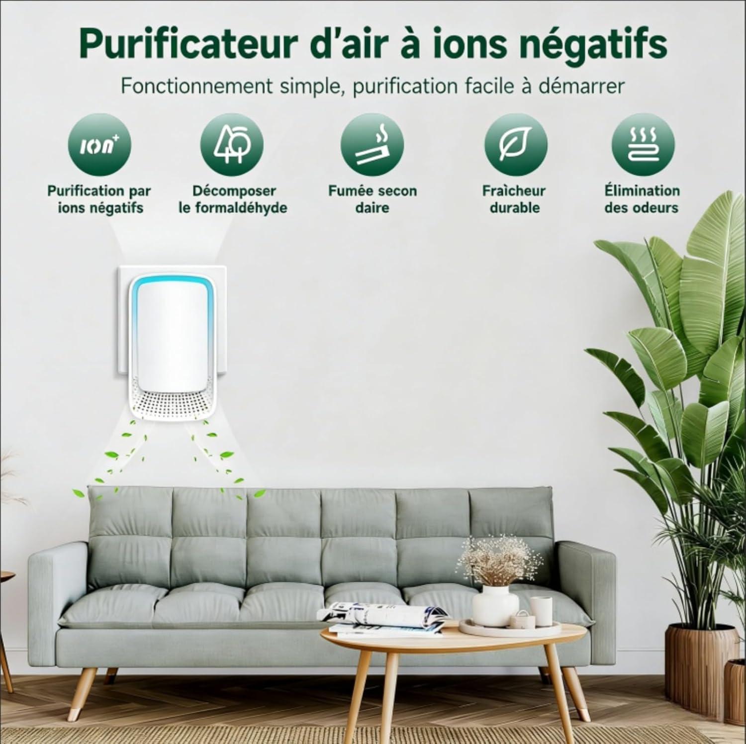 image:imagePurificateur Dair Ionique Hynoa Purificateur DAir MiniNgatif Plugin Negative Ion Purifier Purificateur Ioniseur DAir Pour ChambreMaisonSalonChambre DAnimaux Purifier Les Odeurs Blanc2Blanc2