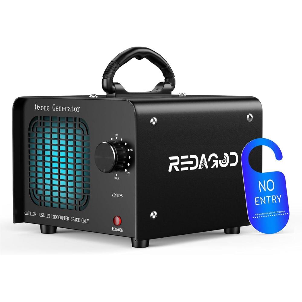 image:imageGnrateur dOzone Redagod 48000 mgh Purificateur Dair Commercial Industriel ioniseur dAir Purificateur dAir lOzone liminateur DOdeurs 0120 Minuterie Pour Bureau Chambre Voitures Htel