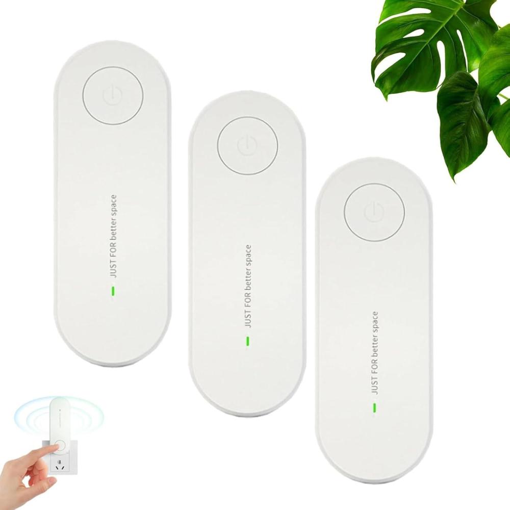 image:imageHarmonia Divine Purificateur dAir Ionique Ngatif 2026 Plugin limine les Odeurs et Polluants UltraSilencieux Sans Filtre Pour Chambres Toilettes Placards Salle des Animaux et Bureau 3 PCS3 Pcs