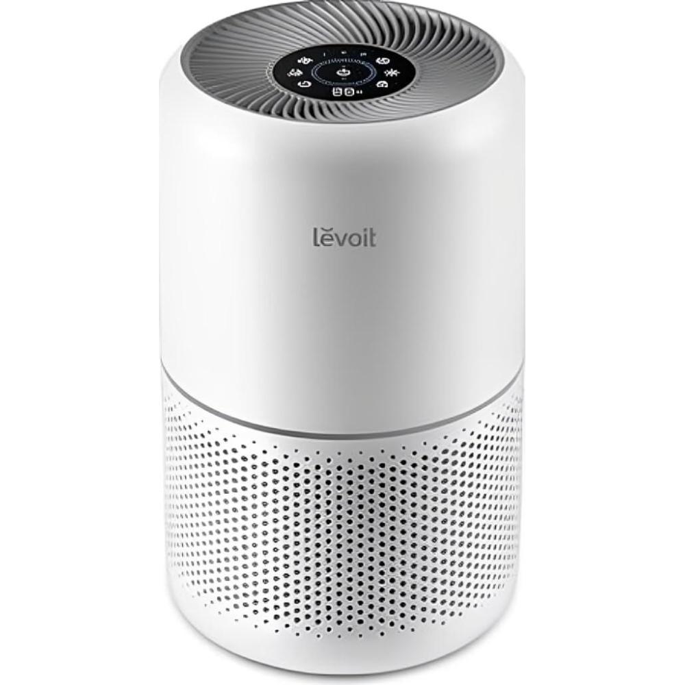 image:imageLEVOIT Purificateur dair pour allergies et PM25 filtre HEPA qualit de lair contre 9997 des acariens pollen odeurs moisissures CADR 258mh 54m 24dB mode veille et voiture