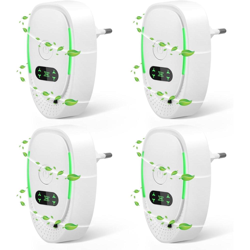 image:imagePurificateur dair Purificateur dAir IonisatorPurificateur dair Plug In Pack de 4Mini ioniseur portable pour la maisonPurificateur dair ions ngatifs enfichables pour bureauchambresalle de