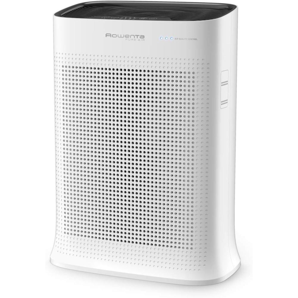 image:imageRowenta Purificateur dAir Pure Air Nanocaptur Silencieux Automatique 4 niveaux de filtration Traitement des allergnes et particules fines PU3040F0 Blanc