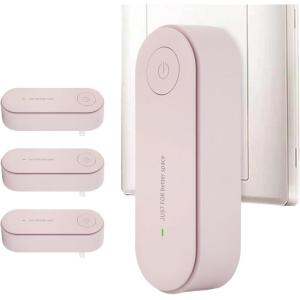 4xPurificateur D&rsquo;air Ionique À Brancher,Négatifs Purificateur D&rsquo;air Ionique Sans Ozones,PurificateurD Air Ioniques Anti Odeur Animaux Élimine Odeurs D&rsquo;animaux Fumée Et Poussière Anti-Acariens Ultrason(Pink)