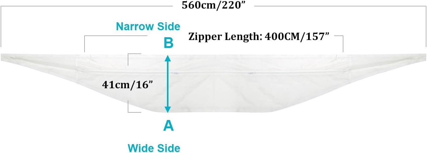 image:image600CM Tissu De Calfeutrage pour Fentres pour Climatiseur Mobile et ScheLinge Fonctionne avec Toutes Les Units de Climatisation Mobiles Installation Facile560cm