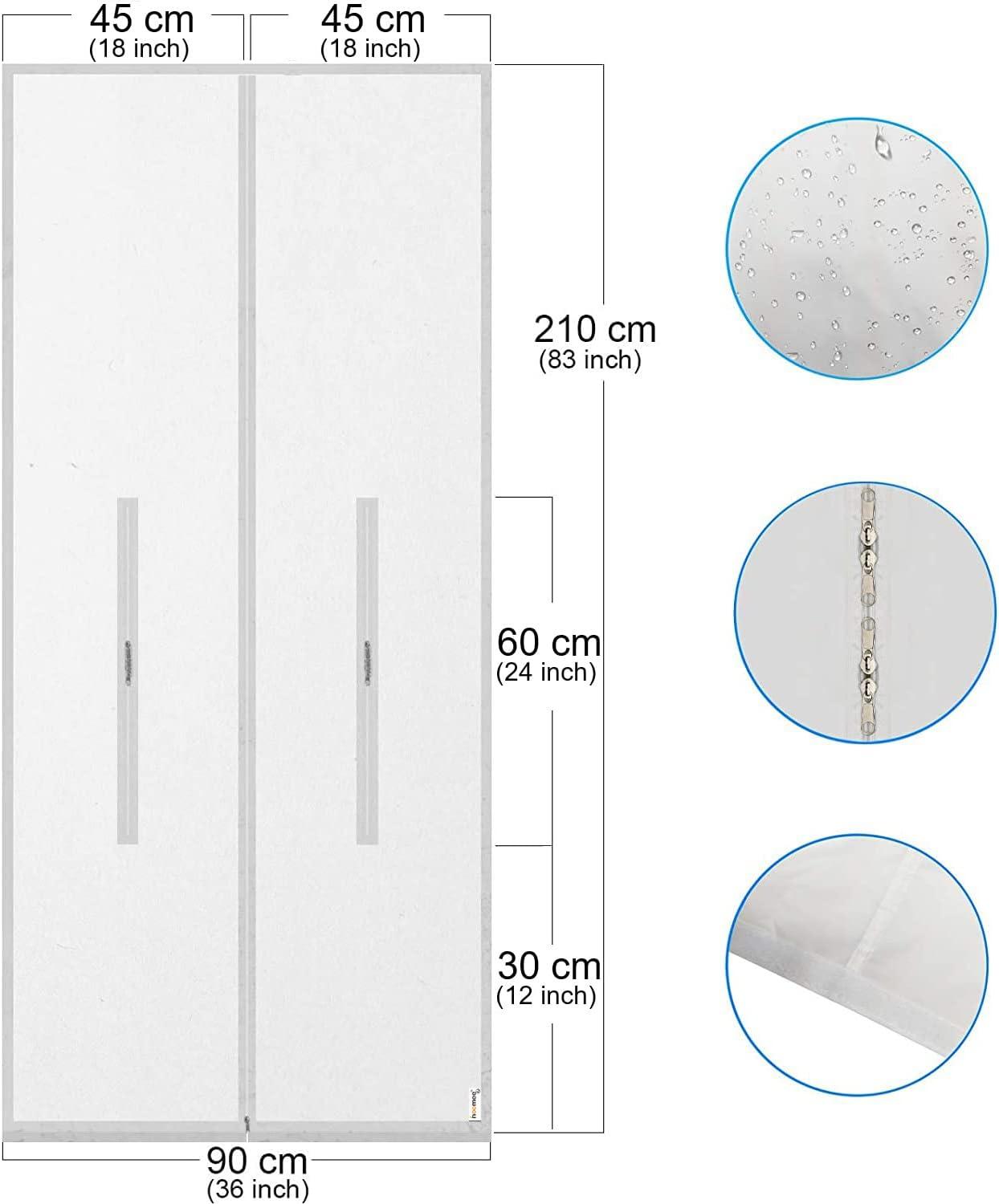 image:image600CM Tissu De Calfeutrage pour Fentres pour Climatiseur Mobile et ScheLinge Fonctionne avec Toutes Les Units de Climatisation Mobiles Installation Facile90x210 cm Standard